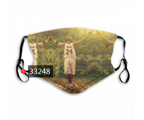 2021 NBA Los Angeles Lakers #24 kobe bryant 33248 Dust mask with filter->nba dust mask->Sports Accessory